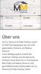 Mobile Screenshot of mm-holzbau.com